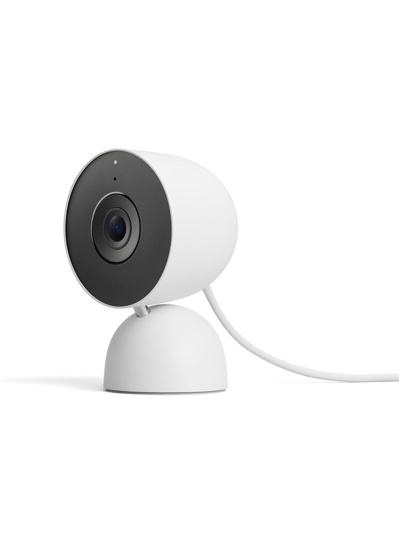 Google Nest Cam Indoor (Wired, 3rd Gen) Surveillance Camera with 2K Video and Gemini, Night Vision, 2-Way Audio, Works with Google Home, Model 2025, Snow - Image 1